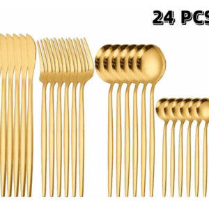 Cubiertos Set 24 Piezas En Acero